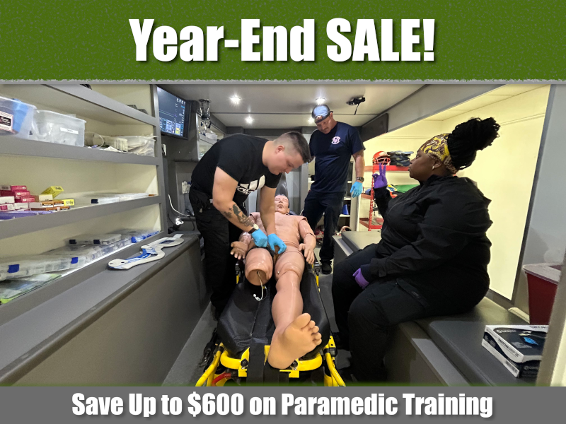 year end sale on EMT and Paramedic training